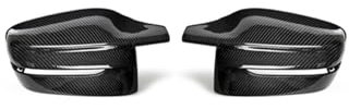 Auto Spiegelkappen Für 3er G20 G21 G28 320d 330e 330i 2019-2022 Helle Schwarze Seitenflügel-Rückspiegel-Abdeckkappen Rückspiegelkappe(RHD-Carbon pattern)