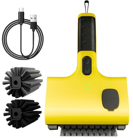 Limpiador de Parrillas Eléctricas, Kit de Limpieza Parrillas Eléctricas Recargable USB, Cepillo Parrilla Eléctrica Cabezal, Kit Cepillo Limpieza Desmontable Parrilla, para Limpiar Cocina