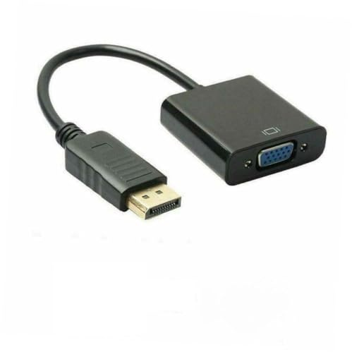 HOMSFOU to Vga Adapter Cable Male to Vga Female Connector Video Converter with USB Cable Plug and Play for Computer Laptop Monitor Projector Black