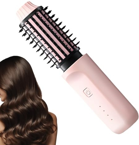 Cepillo Para Rizar Con Calor,Peine De Rizado Portátil Para Estilización - Cepillo Rizador Inalámbrico Para El Cabello - para Salón Peluquería Casa Residencia Estudiantil Viaje Baño Peluquero Mujeres H
