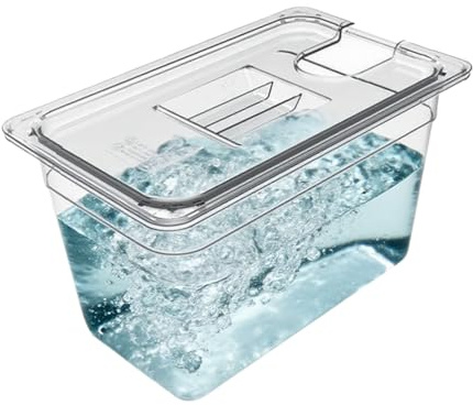 Contenitore ermetico trasparente con coperchio, per fornello sous vide, circolatore ad immersione, per la preparazione degli alimenti in camion, camper, casa a noleggio o cucina del ristorante