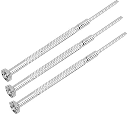 Fabater Reparatur-Schraubendreher-Set für Blasinstrumente, Langlebiges Metall-Wartungswerkzeug für Saxophon, Klarinette, Oboe, Flöte, Fagott mit 3 Stück – Einfaches Tragen für Musiker, Silber