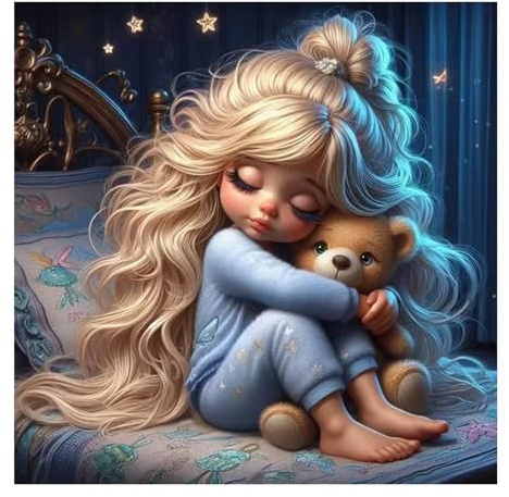 Girl Plush Bear 90 Piece Jigsaw Puzzles for Adults and Kids, Impossible Puzzle, Jigsaws 90 pieces for adults Gifts, Difficult jigsaw puzzles for The Whole Family