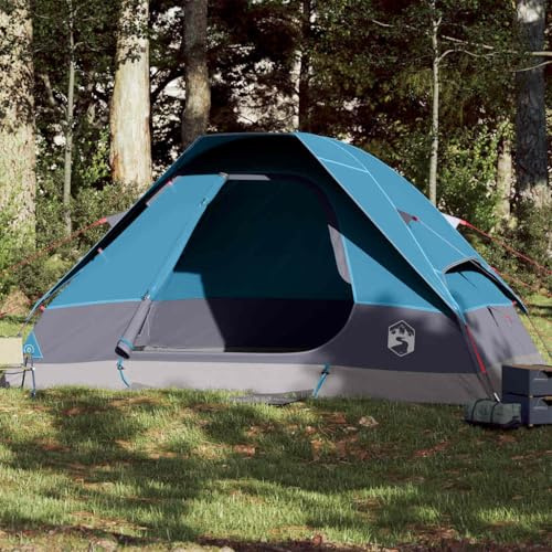 LoogCape Tienda de campaña familiar de cúpula para 6 personas, impermeable, de poliéster 185T con revestimiento de poliuretano, 335 x 273 x 183 cm, incluye techo para lluvia y bolsa de transporte