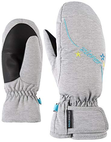 Ziener Girl LULANA AS MITTEN GIRLS handske junior skidhandskar, lätt melange, 6 (L)