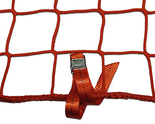 Seitenschutznetz Dachdeckerfangnetz mit angenähten GSV (2 x 10m, rot)
