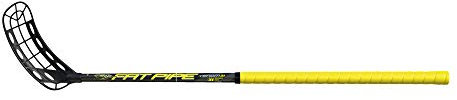 FAT PIPE Floorball Schläger Unihockey Stock Venom 31 JAB, Black/Yellow (Schaftlänge 82 cm, für Linkshänder, Linke Hand Oben am Schläger, sogenannter Rechtssausleger)