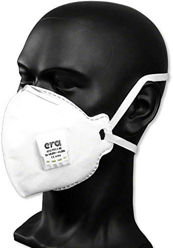 Lot de 5 masques FFP3 avec valve - Masque de protection respiratoire - Certifié CE selon la norme EN149 NB 2163