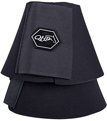 NETPROSHOP 1 Paar Hufglocken Neopren mit doppeltem Klettverschluss schwarz, Größe S-XXL, Groesse:M