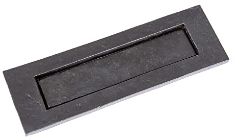 Hammer and Tongs - Rustic Letter Plate - W255mm x H85mm - Black