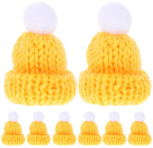 Abaodam Nikolausmütze 10 Stücke Weihnachten Strickmütze Weihnachtsmann Weihnachtsmützen