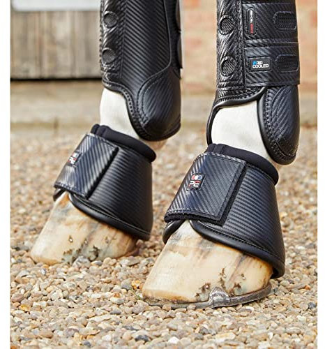 Premier Equine Protège-griffes pour chevaux en carbone Wrap Over Reach