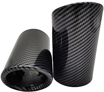 Auto Terminali di scarico Per Audi A3 8V 8P 2pcs Auto Scarico Tip Muffler Pipe Cover A4 B8 A1 Q5 A5 Accessori Auto Tubo di scappamento finale (Color : Blanc)