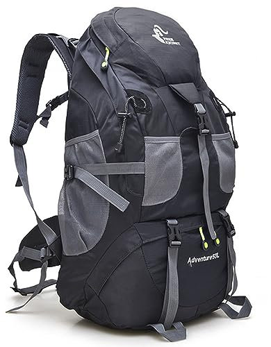Funien 50L Wanderrucksack, wasserabweisender Camping-Rucksack, Tagesrucksack für Rucksackreisen, Reisen, Trekking, Klettern,Wanderrucksack