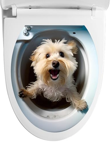 Autocollant décoratif pour abattant de WC, lunette de toilette, animaux sauvages, , autocollants muraux , autocollants muraux , pour abattant de WC, autocollants respectueux de l'environnement