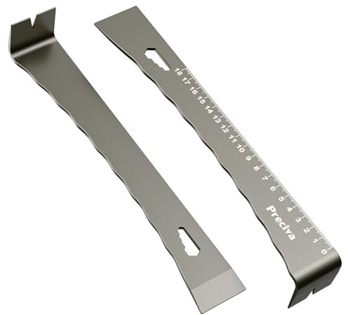 Nageleisen, Preciva Flache Brecheisen Set Multifunktionale Nagel-Hebeleisen Brechstange mit Messskala(cm)