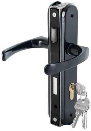 ADGO Torschloss + Schließzylinder 30/30 + Türklinke - Einsteckschloss Zylinderschloss - Tür Komplett Set Beschlag - Türschloss - Türgriffe - Zylinder - Drückergarnitur - Türbeschlag - Torbeschläge