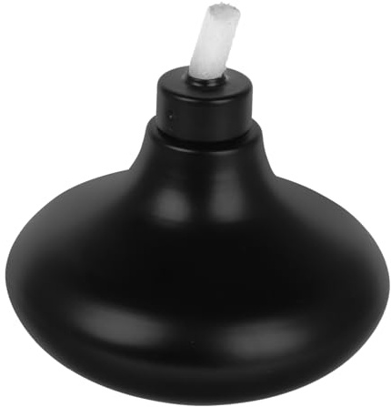 Toyvian Tischfeuerzeug aus Nachfüllbare Tischfackel für Außenbereich Eleganter Gartenleuchter mit Flamme und Deckel für Patio Dekoration und Abendliche Veranstaltungen