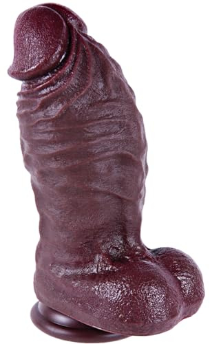 Consolador gigante extra ancho de 8 cm de diámetro, consolador negro realista de 28 cm, pene extra grande de silicona con ventosa, tapón anal grueso juguete para el punto G XXXL para hombres y mujeres