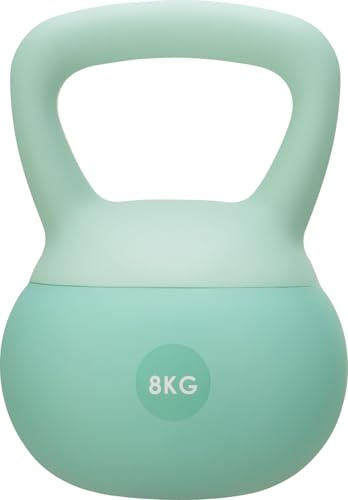 Gymtek® Weiche Kettlebell 8 kg, Handeln für Frauen - 8kg Kugelhantel - Kettlebell Soft, Gewichte Hantel, Kugelgewicht, Home Gym Equipment, Fitness, Krafttraining, Sport Geräte für Zuhause