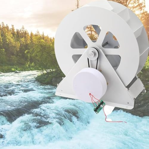 Generador de turbina hidráulica - Rueda de agua hidroeléctrica, generador hidroeléctrico de baja velocidad para soluciones de energía renovable