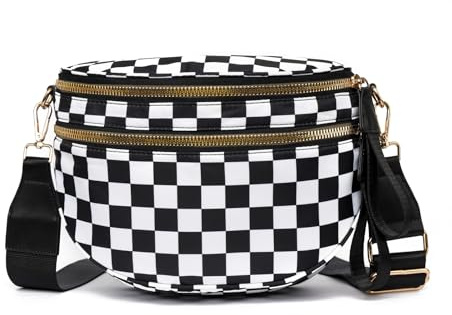 Myhozee Umhängetasche Damen Bauchtasche Damen Crossbody Bag Klein Handtasche Gürteltasche Brusttasche Hüfttasche mit Verstellbar Abnehmbar Breiter Gurt