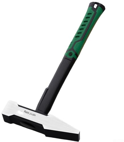 Yuanpgky High Carbon Steel Fitter Hammer with Plastic Coated Duckbill Head, 200g/300g/500g Options for Building Decoration, Electrician and Welding Work(500g)