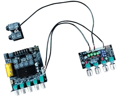 BELOWSYALER 8-36V DSP Karaoke Reverberation Board Front Stage Microphone Preamp Module Circuit Board Replacement Accessories Reverberation Output Preamp Module