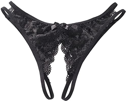 Generico String Sexy Tanga Perizomi da Donna File Aperti di Pizzo Floreale A Forma T Grandi Dimensioni Perizoma Aperto Seducente Culotte Mutande con Buco Mutandine Trasparenti Bikini