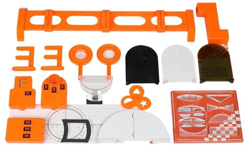 KikoSpark Geometrische Optik Physik-Experimentierkasten: Experimentierwerkzeugset, Ausrüstung, Werkzeuge, Konvexe Linse, Konkave Linse, Licht
