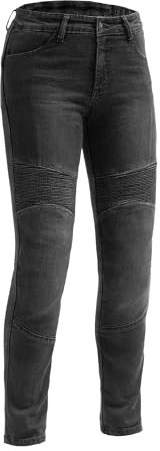 BROGER Aura Motorradjeans Motorradhose Damen | Denim | Knie und Hüft Protektoren Stufe 1 | Aramidfaser Futter | Schutzstufe AA | Slim Fit