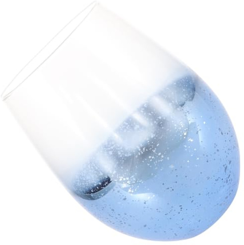 BETOOKY Bicchiere da Vino senza Stelo in Vetro Creativo da 550ml, Versatile e Raffinato, per Matrimoni e Feste