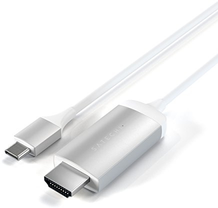 SATECHI Cable USB-C a HDMI, 4K@60Hz, 2m, Plata