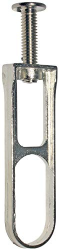 HKB Schrankrohr-Mittelträger Druckguss vernickelt 63 x 18 mm | 1 Stück, mit Schraube, Hersteller Hettich, Artikelnr. 437