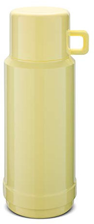 ROTPUNKT Isolierflasche 1 Liter mit integriertem Becher - Hochwertige Isolierkanne Made in Germany I Bis zu 24 h heiß & 36 h kalt (Jesper 60, Vanilla)