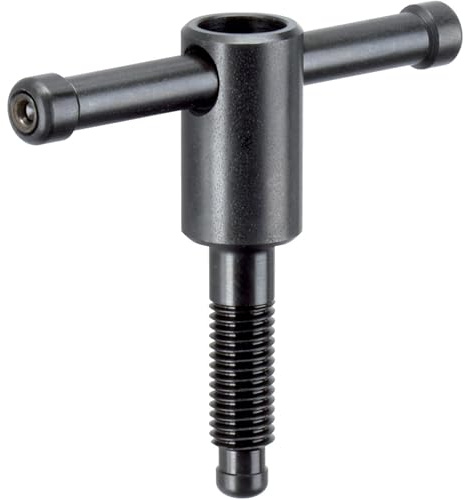 Erwin Halder Normteile 24500.0008 Vis à bascule DIN 6306 avec levier lâche/sans pièce de pression, forme D | d1 = M8/l1 = 40 mm
