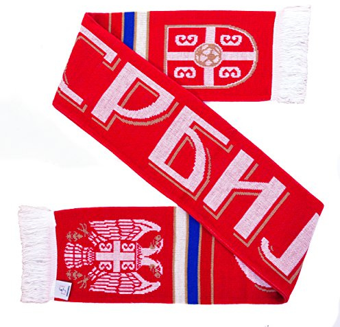 Serbia Fußball-Strickschal