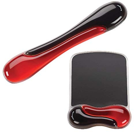 Kensington Duo Gel-Maus- und Tastatur-Handgelenkauflage-Set, ergonomische Tastatur und Mauspad mit Handgelenkstütze, Tastatur-Handgelenkauflage, Computertastatur-Pad, Kühlgel, rutschfeste Unterseite,