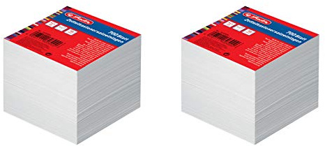Herlitz 1603000 Zettelkastenersatzeinlage (9 x 9 cm, 700 Blatt, 2x Weiß)