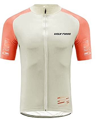 UGLY FROG Nationalflagge Vertikale Streifen Herren Fahrradtrikot,Outdoor Männer Kurzarm Radtrikot Jersey/Fahrradbekleidung, Schnell Rocknend Fahrradkleidung Für Rennrad,Radsport Shirt