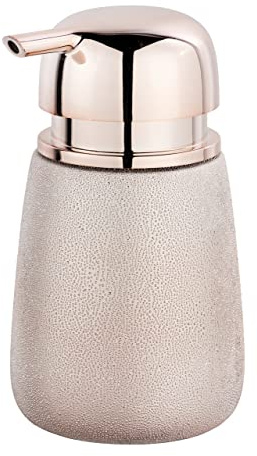 WENKO Seifenspender Glimma Rosé, Rosa, 15 x 8.5 x 9.5 cm