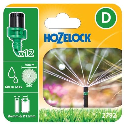 Hozelock 360° Micro Spray Jets (12 pack)