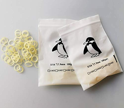 Ámbar 5/16 Fuerza Pesado 6.5 oz Ortodoncia Tirantes elásticos Bandas de goma dental (2 bolsas (200 piezas))