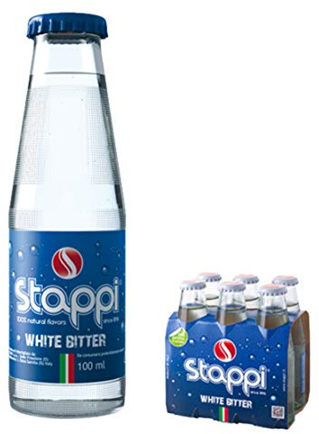 STAPPI Bitter Bianco Analcolico 100 ml - Packaging da 24 Bottiglie - Aperitivo Senza Coloranti