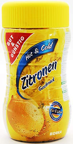 Gut & Günstig Hot & Cold Instantteegetränkgranulat Zitrone, 12er Pack (12 x 400g)