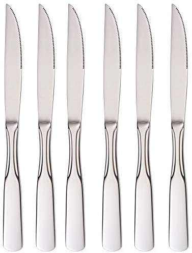 GRÄWE Steakmesser 6 Stück, Edelstahl, Serie Spaten