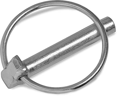 HEAVYTOOL Klappsplinte 4,5mm x 35mm Klappstecker (10 Stück) galvanisch verzinkt Splintbolzen Schnellspannsplinte Rastbolzen Rastsplinte Steckbolzen Schnellverschlussbolzen