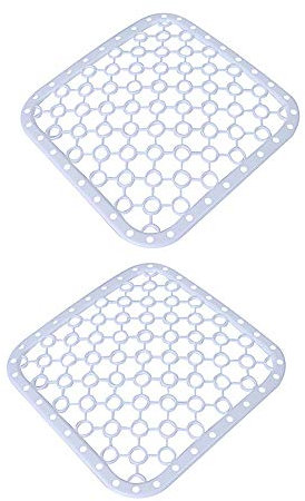 Tappetino per lavello da cucina, quadrato, in plastica, pratico tappetino scolapiatti per lavello da cucina, design moderno