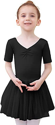 Tancefair Ragazze Vestiti da Balletto Body Danza Tutu Body Ragazze Balletto Leotard Danza Balletto per Bambine Ginnastica Leotards Corpo con Gonna Tutu