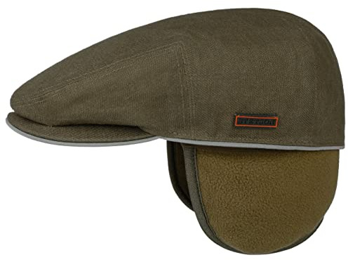 Stetson Kent Outdoor Flat Cap Wasserabweisend Reflektierend Schiebermütze mit Ohrenklappen Herren Herbst Winter